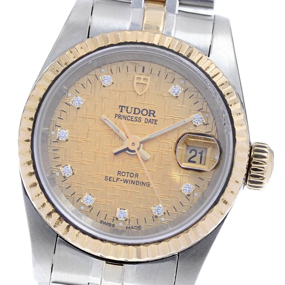 TUDOR Princess Date YG 2 tone 10P cal.2671 Automatic Ladies Watch_836161